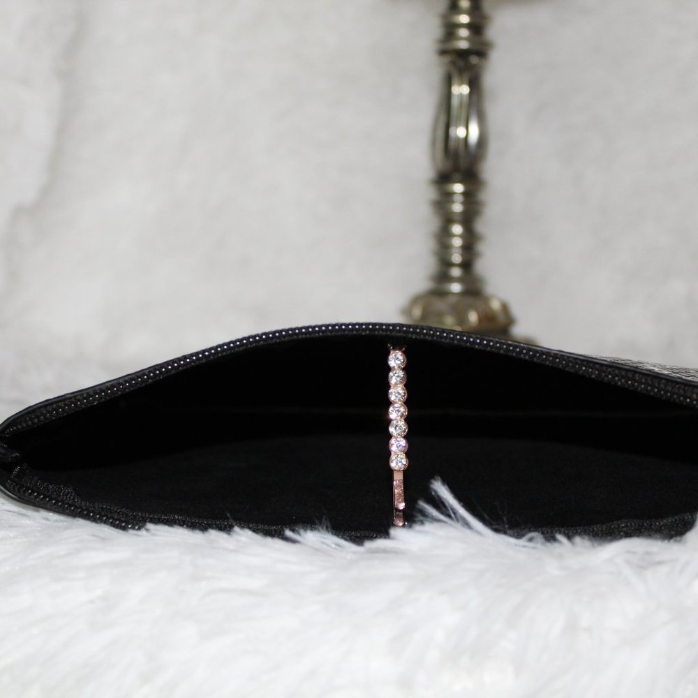 Faux Leather Python Print Wristlet - image 7